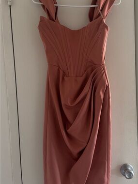 House of CB | Dresses | House Of Cb Loubella Mulberry Strapless Corset Dress New With Tags And Box